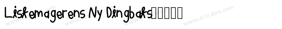 Listemagerens Ny Dingbats字体转换